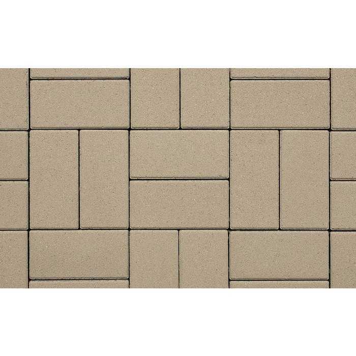 Плитка тротуарная Прямоугольник (Ла-Линия) А.2.П.4 гладкий белый 200х100х40 мм